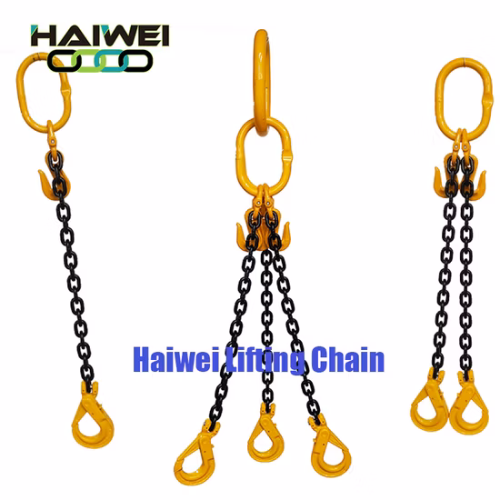 Lifting Chains with Hooks Alloy Steel Multi-Leg 2 3 4 Leg G80 G100 Lifting Chain Sling with Hook